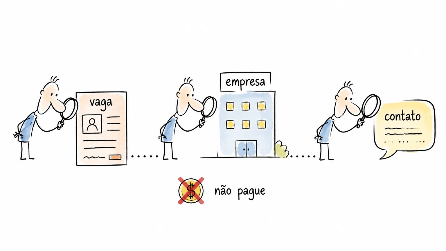 Diagrama para checar vaga, empresa e contato sem pagar