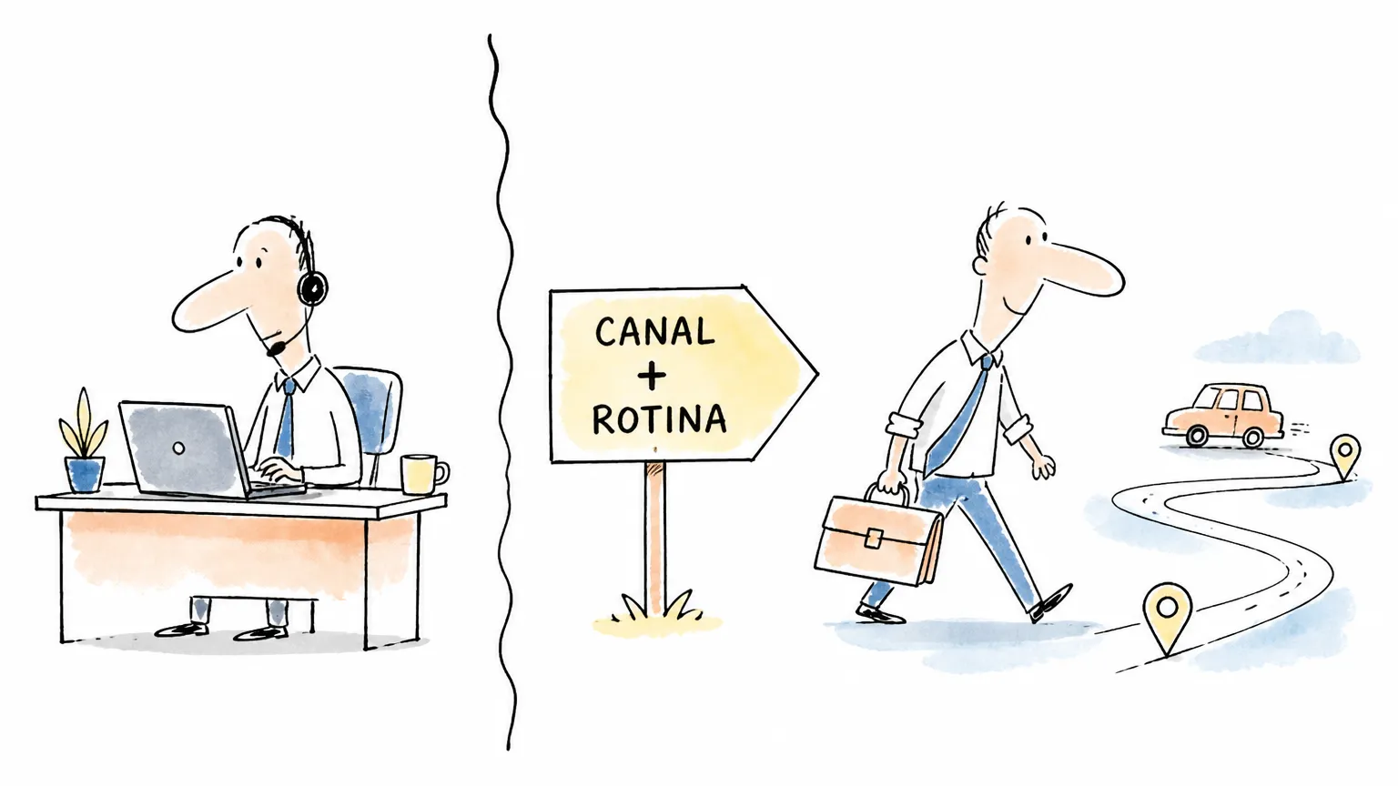Vendedor interno vs vendedor externo: diferenças reais