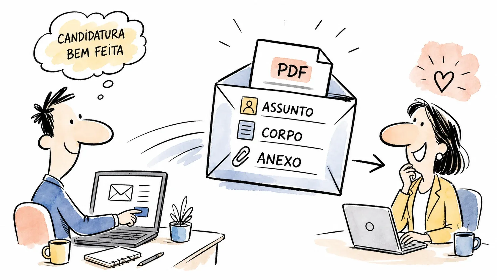 E-mail para enviar currículo: modelos prontos e checklist