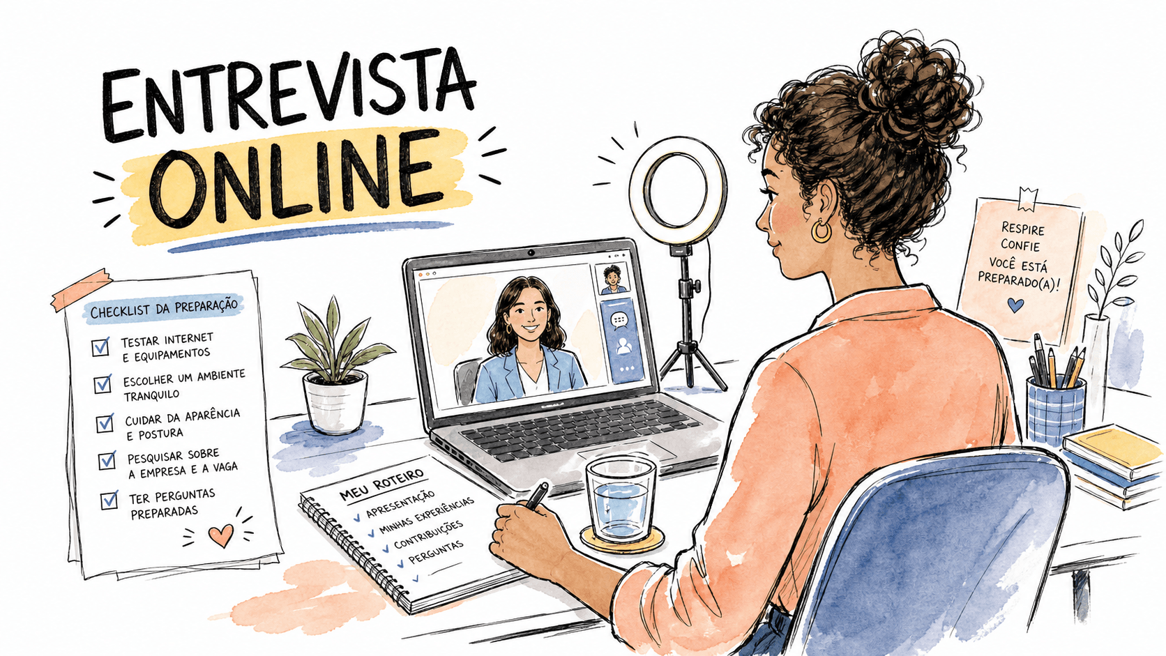 Entrevista online: como se preparar e evitar erros técnicos