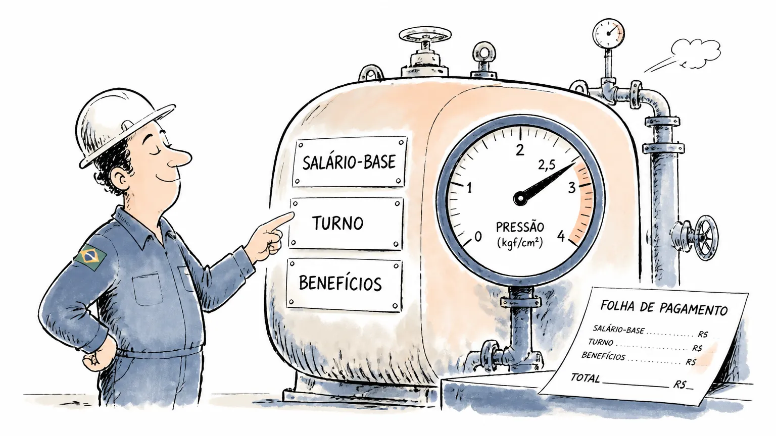 Quanto ganha um operador de caldeira em 2026